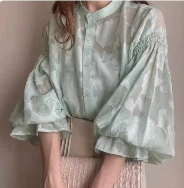 Talía | Blusa de Manga Larga con Estampado Floral