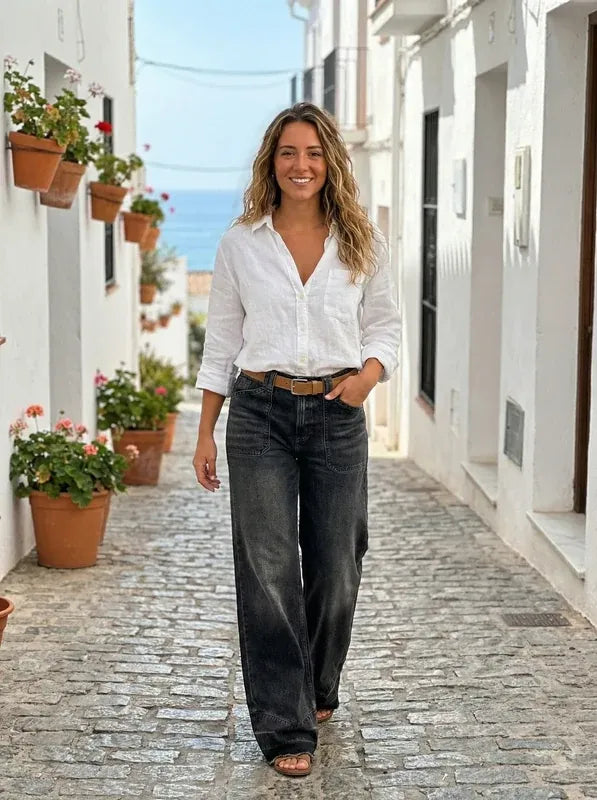 Pantalón campana Lumi Precio de oferta