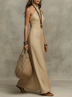 Elena | Vestido largo elegante de estilo vintage